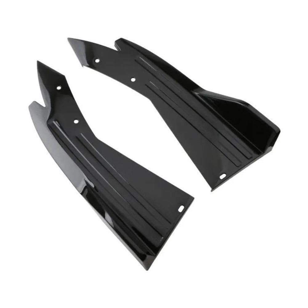 2PCS Auto ABS heckspoiler Ecke Hecklippe Winkel Wrap Angle, Für Audi A7 S7 RS7 4G8 2013 2014 2015 2016 2017 Heck Stoßstange Diffusor Splitter Spoiler Protector,A/Black-51CM von EsprAL