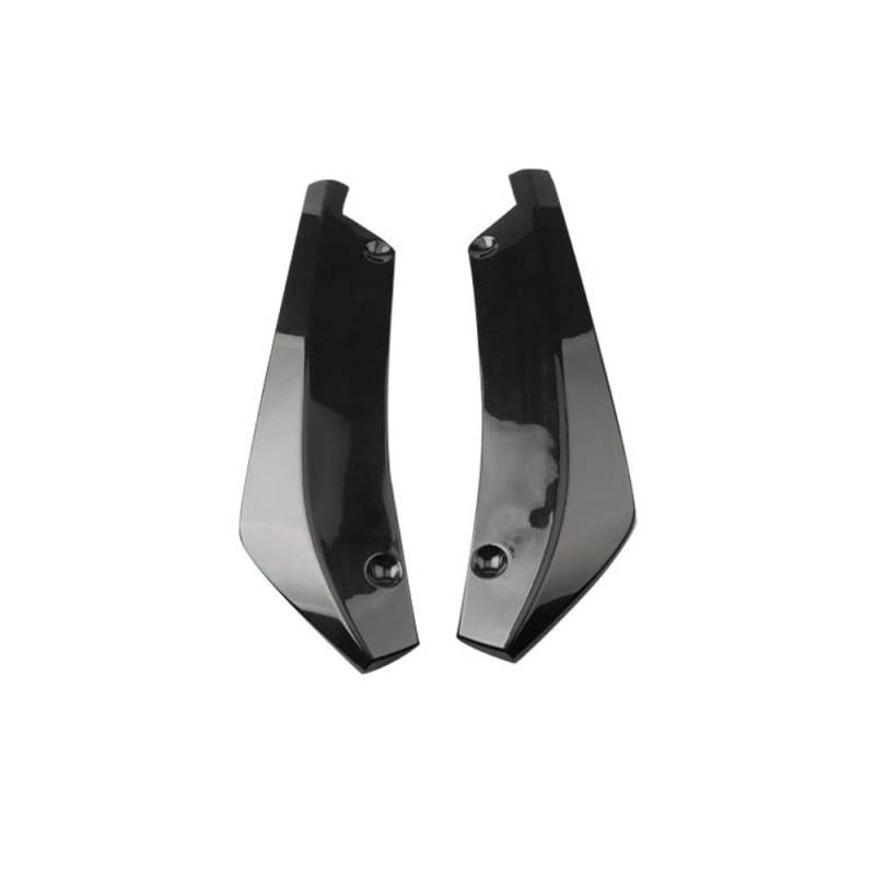 2PCS Auto ABS heckspoiler Ecke Hecklippe Winkel Wrap Angle, Für BMW F11 F20 F21 F25 F26 F30 F31 F34 F80 E84 Heck Stoßstange Diffusor Splitter Spoiler Protector,A/Black-45CM von EsprAL