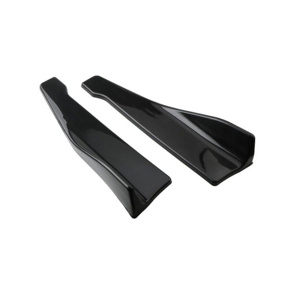 2PCS Auto ABS heckspoiler Ecke Hecklippe Winkel Wrap Angle, Für BMW F11 F20 F21 F25 F26 F30 F31 F34 F80 E84 Heck Stoßstange Diffusor Splitter Spoiler Protector,A/Black-48CM von EsprAL