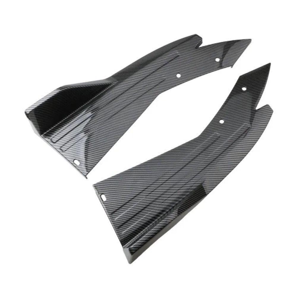 2PCS Auto ABS heckspoiler Ecke Hecklippe Winkel Wrap Angle, Für Peugeot RCZ Rifter 5008 307SW 308 SW GT-Line 508 508L Heck Stoßstange Diffusor Splitter Spoiler Protector,B/Carbon Fiber-51CM von EsprAL