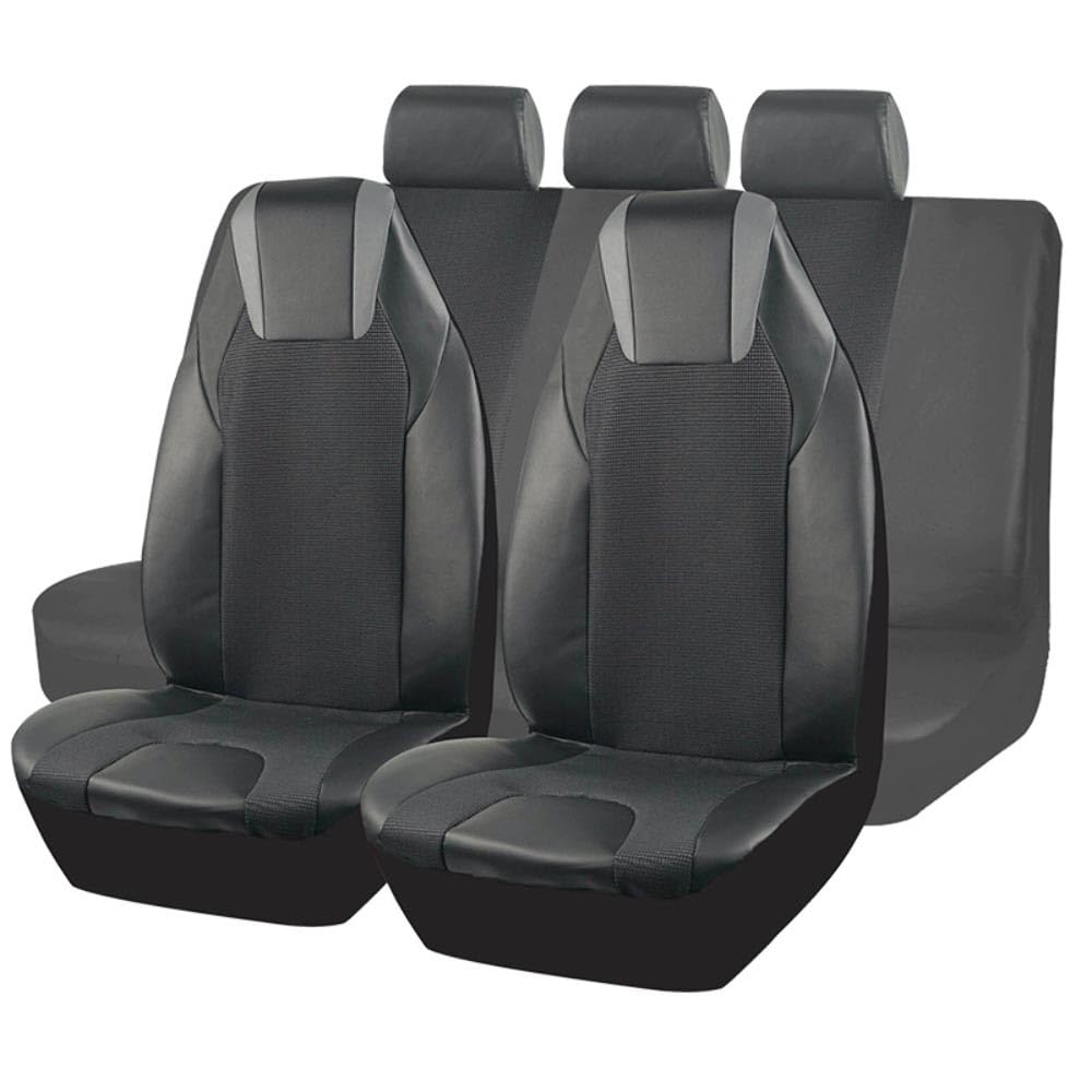 EsprAL Auto Leder sitzbezüge Sets, Für Audi RS 4 wasserdicht rutschfest VerschleißFest Komfortabel Protektoren Car Innere Zubehör,7PCS von EsprAL