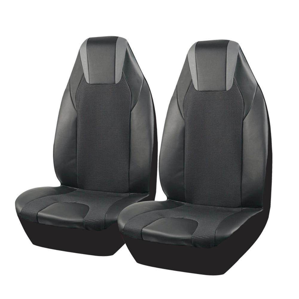 EsprAL Auto Leder sitzbezüge Sets, Für BYD e3 wasserdicht rutschfest VerschleißFest Komfortabel Protektoren Car Innere Zubehör,2PCS von EsprAL