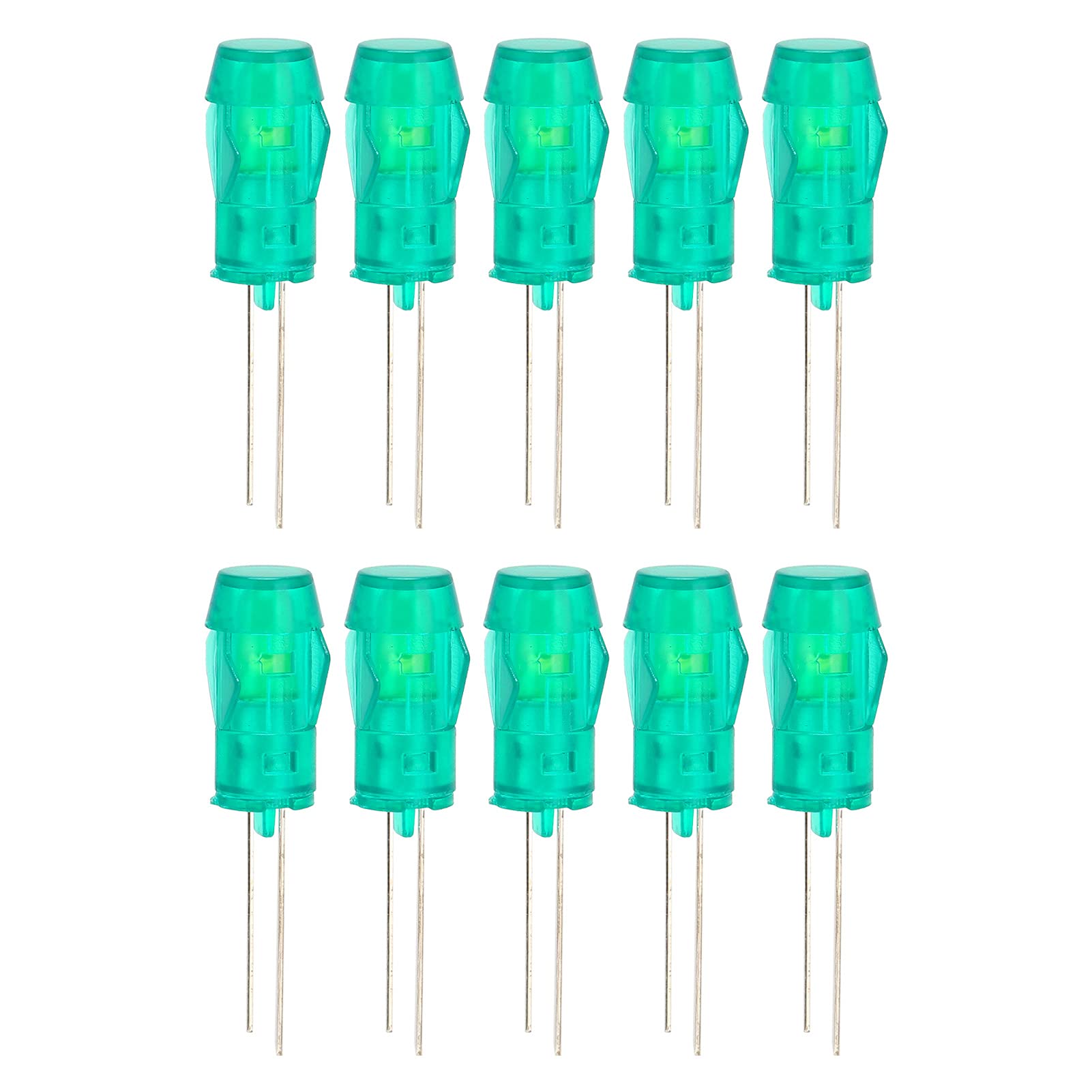 EternalCrafts Tasten Blinker Zubehör LED Kunststoff Halter Blende Halterung für PC Blinkerleuchte, 20 Stück, 5 mm grün, Flugzeug-Lampenschirm-Komponente von EternalCrafts