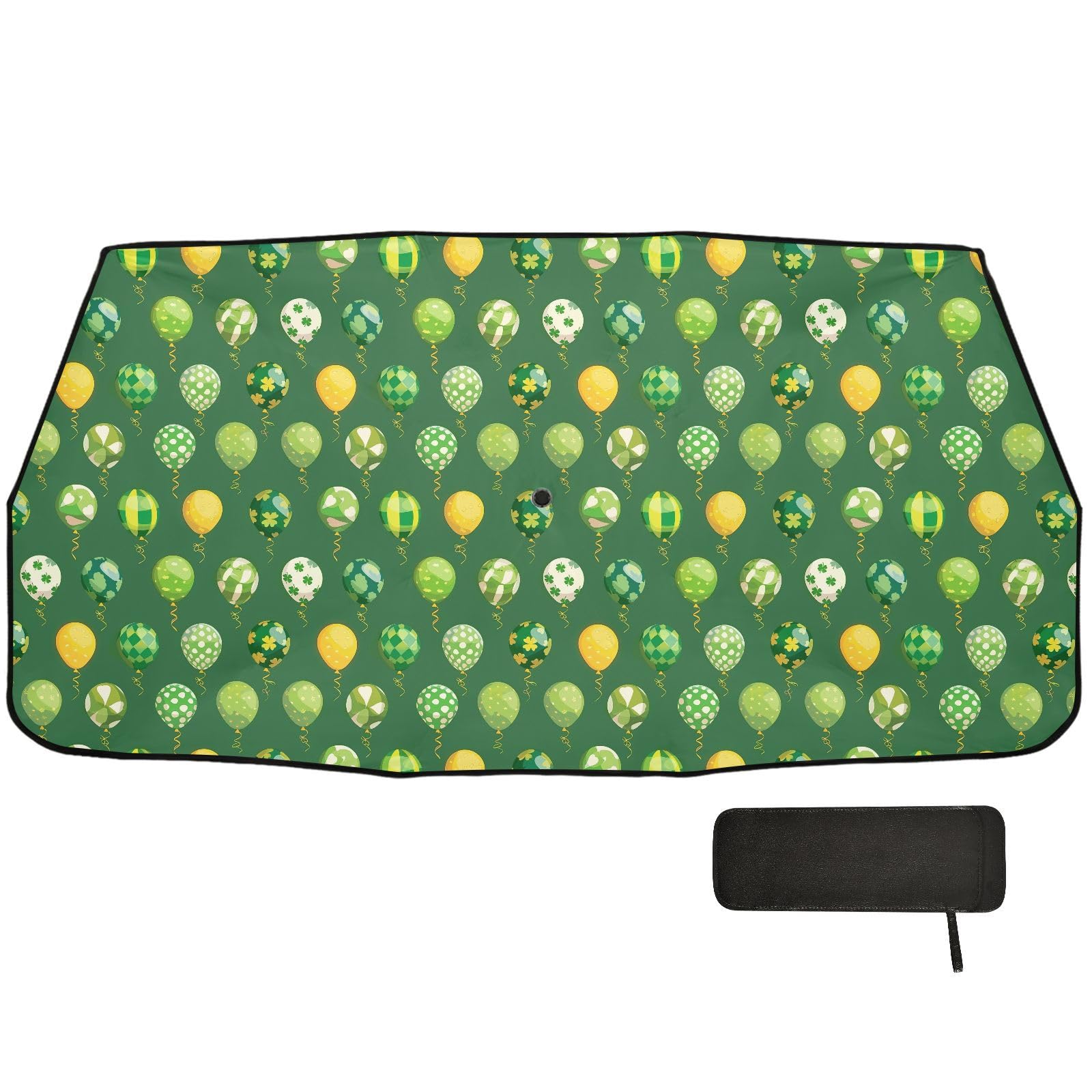 Balloon St. Patrick's Day Windschutzscheiben-Sonnenschutz für Damen, faltbar, UV-Schutz, vollständiger Schutz, für Tapa Sol Para Autos von EtherSpher