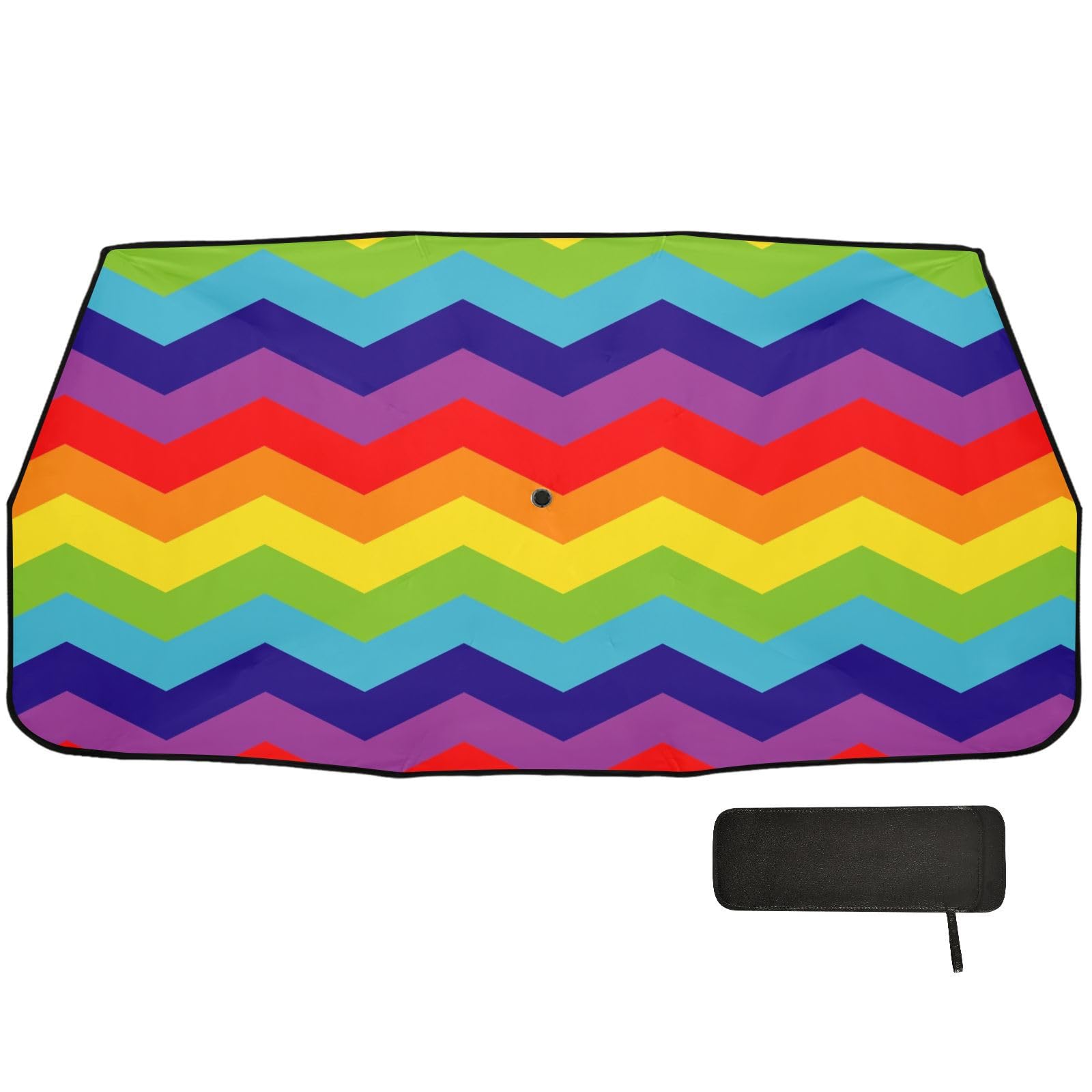 Rainbow Digital Papers Shield for car Windshield Collapsible Sun Umbrella as seen on tv Products Window Shade Sun Blocker viseras para el sol para carros von EtherSpher