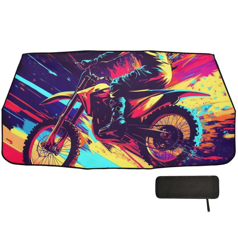 Sonnenblende für Motocross-Fahrrad und Blitz, für Windschutzscheibe, faltbar, reflektierend, Sonnenblende für Damen, Parabrisas von EtherSpher