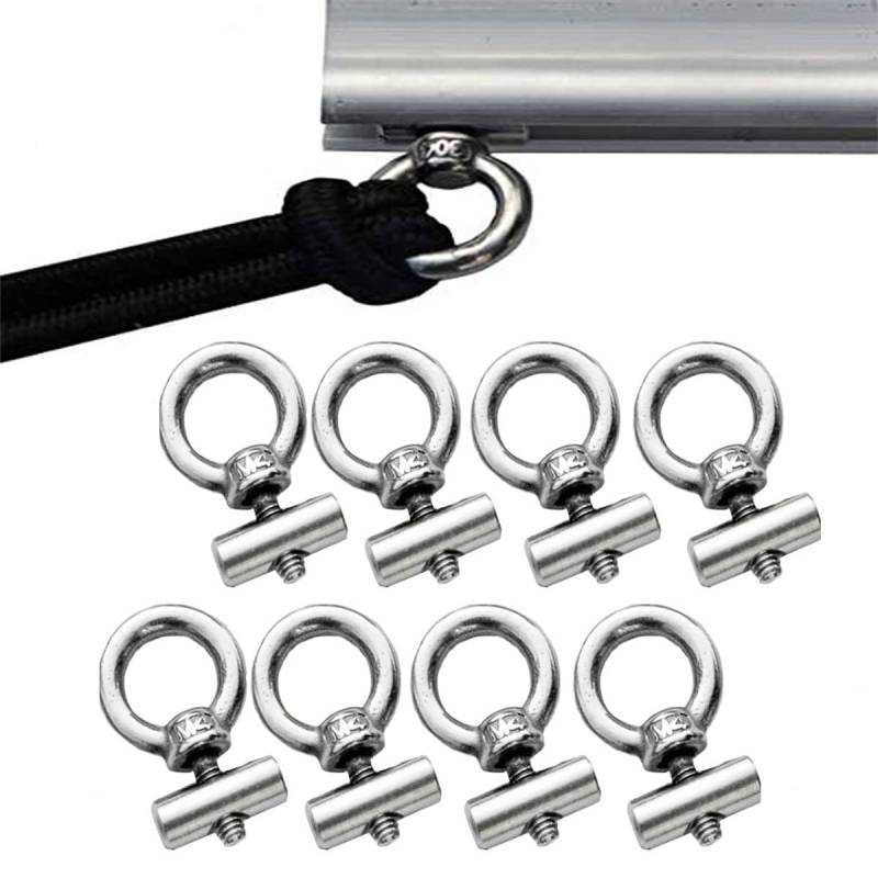 Etomvoop Vorzelt-Stopper, 12 mm x 6 mm, Campingzelt, Ausrüstung, Wohnwagen, Zubehör für Wohnwagen, Wohnmobil (8 Stück) von Etomvoop