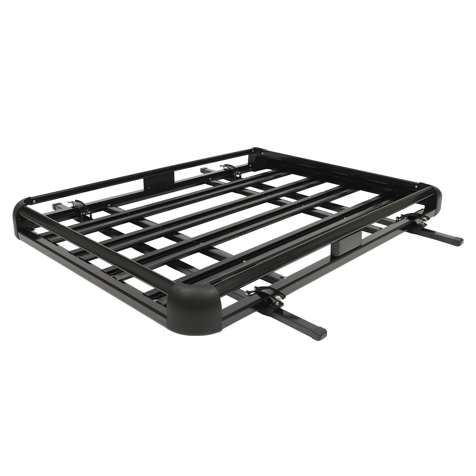 Dachträger Dachgepäckträger Universal Dachkorb Metall, Auto Gepäckträger bis 150kg Belastbar, Schwarz Gepäckkorb 160x100x13cm von Etrhdfyts