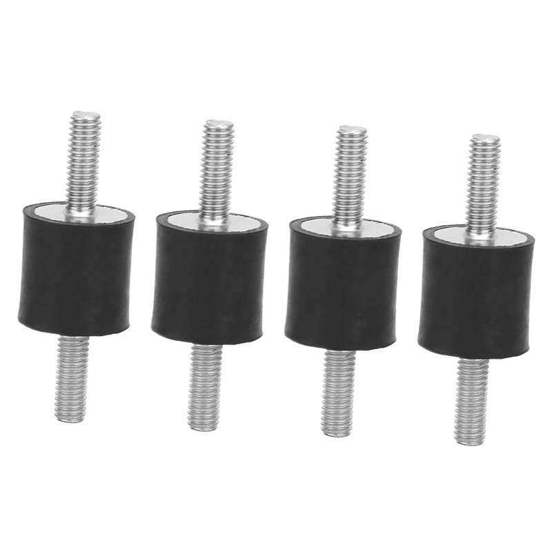 4pcs Gummihalterungen, M6 Zwei Gummihalterung, M6 Gummihalterkopf Bolzen Bolzen Gummi -Metall -Vibration Stummblock Stoßhalterung (VV20*20 M6*18) von Eujgoov