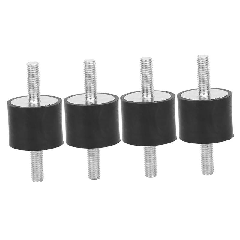 4pcs Gummihalterungen, M6 Zwei Gummihalterung, M6 Gummihalterkopf Bolzen Bolzen Gummi -Metall -Vibration Stummblock Stoßhalterung (Vv25*20 M6*18) von Eujgoov