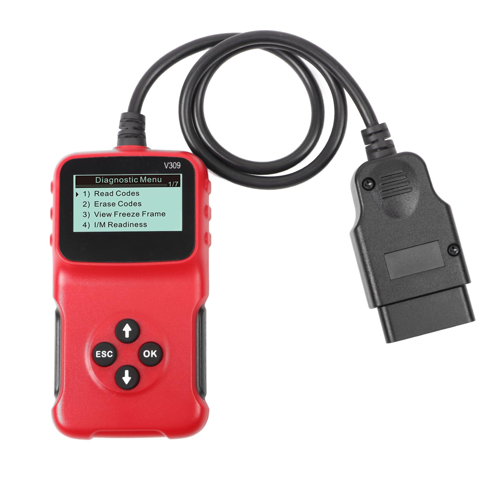 Kfz-Codeleser, Tragbarer OBD2-Scanner, Kfz-Diagnosegerät, Kfz-Diagnose-Scan-Tool von Eujgoov