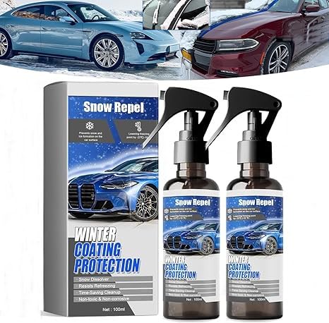 Eunmsi Car Windshield Snow Melting Coating Spray,2025 New Deicer Spray for Car Windshield,Snow Removal Spray,De Icer for Car Windshield,Salt Gone for Cars,Suitable for All Cars (2 pcs) von Eunmsi