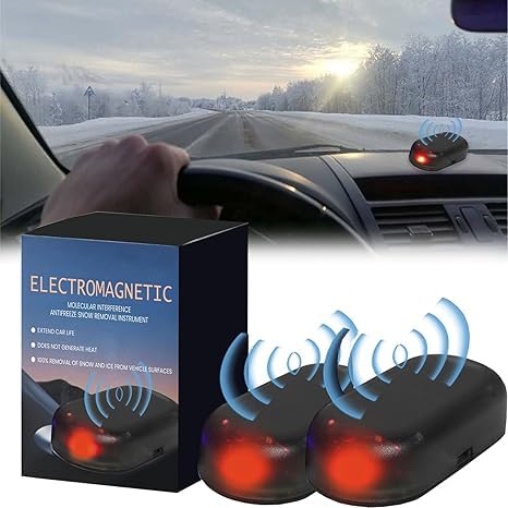 Eunmsi Electromagnetic Wave Anti Freezing and Snow Removal Device,Anti-Freeze Electromagnetic Car Snow Removal Device,Antifreeze Snow Removal Device,Fast and Efficient (2 pcs) von Eunmsi