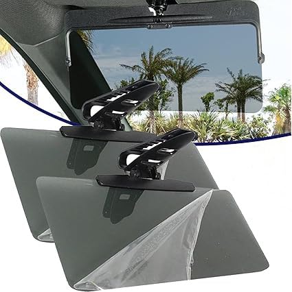 Universal Car Sun Visor with Polarized Glare Protection,Visor Extender Attachment,Anti Glare Sun Visor for Car,Polarized Sun Visor Extender for Car,Sun Glare Blocker for Driving (2 pcs) von Eunmsi