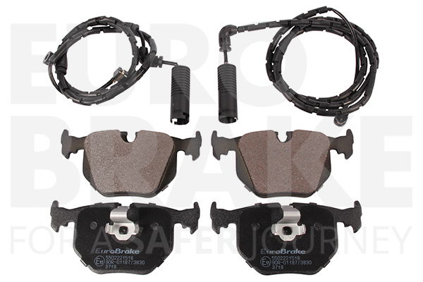 Bremsbelagsatz, Scheibenbremse Hinterachse Eurobrake 5502221518 von Eurobrake