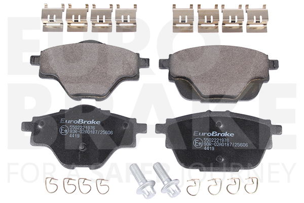 Bremsbelagsatz, Scheibenbremse Hinterachse Eurobrake 5502221976 von Eurobrake