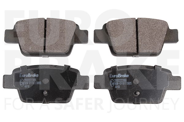 Bremsbelagsatz, Scheibenbremse Hinterachse Eurobrake 5502222366 von Eurobrake