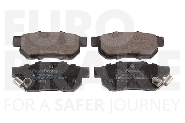 Bremsbelagsatz, Scheibenbremse Hinterachse Eurobrake 5502222646 von Eurobrake