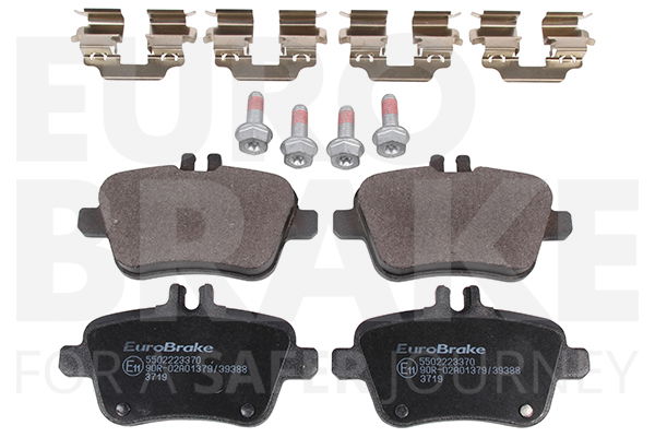 Bremsbelagsatz, Scheibenbremse Hinterachse Eurobrake 5502223370 von Eurobrake