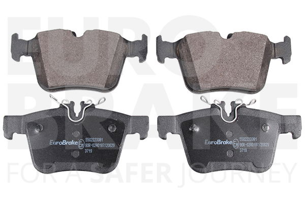 Bremsbelagsatz, Scheibenbremse Hinterachse Eurobrake 5502223381 von Eurobrake