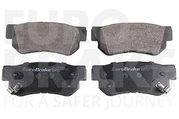 Bremsbelagsatz, Scheibenbremse Hinterachse Eurobrake 5502223411 von Eurobrake