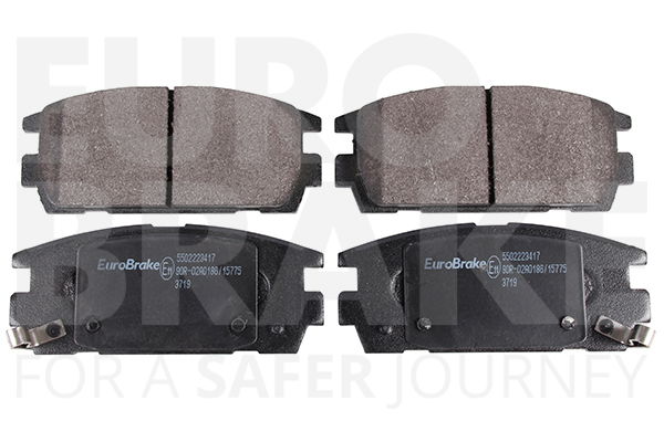 Bremsbelagsatz, Scheibenbremse Hinterachse Eurobrake 5502223417 von Eurobrake