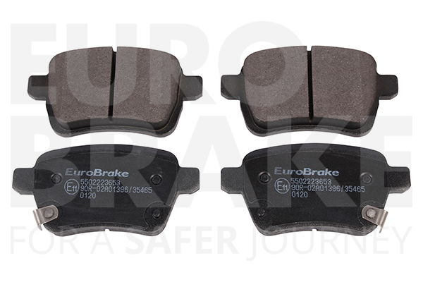 Bremsbelagsatz, Scheibenbremse Hinterachse Eurobrake 5502223653 von Eurobrake