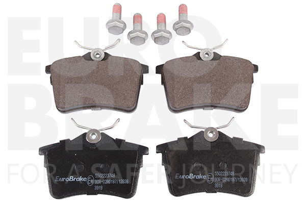 Bremsbelagsatz, Scheibenbremse Hinterachse Eurobrake 5502223748 von Eurobrake