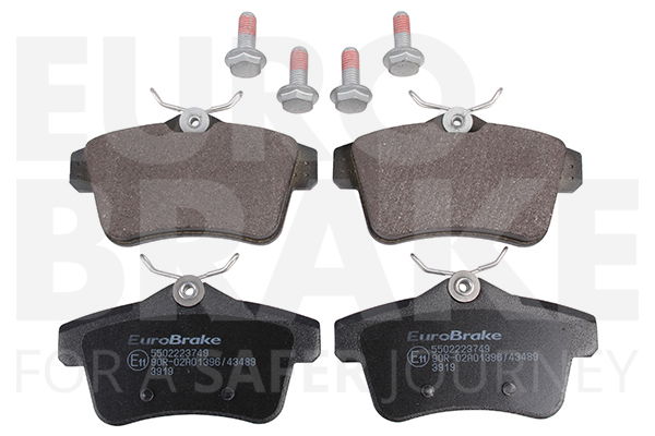 Bremsbelagsatz, Scheibenbremse Hinterachse Eurobrake 5502223749 von Eurobrake