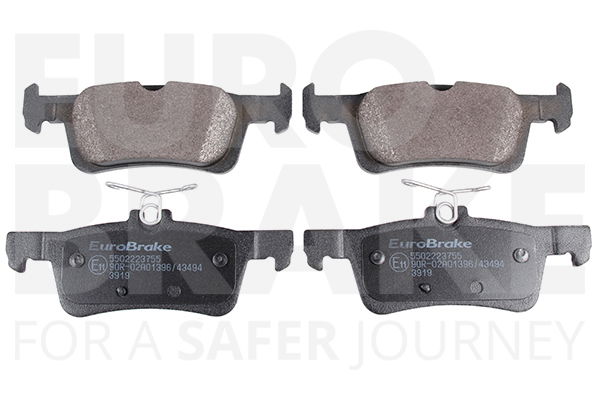 Bremsbelagsatz, Scheibenbremse Hinterachse Eurobrake 5502223755 von Eurobrake