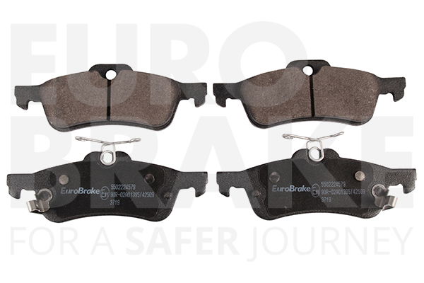 Bremsbelagsatz, Scheibenbremse Hinterachse Eurobrake 5502224579 von Eurobrake