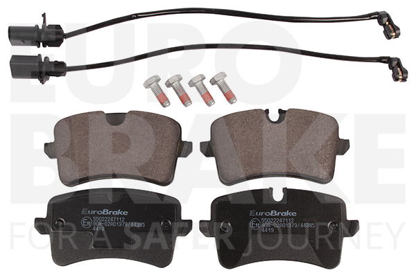 Bremsbelagsatz, Scheibenbremse Hinterachse Eurobrake 55022247112 von Eurobrake