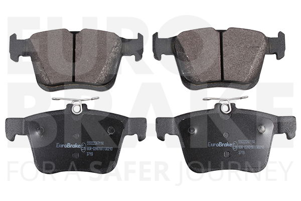 Bremsbelagsatz, Scheibenbremse Hinterachse Eurobrake 55022247114 von Eurobrake