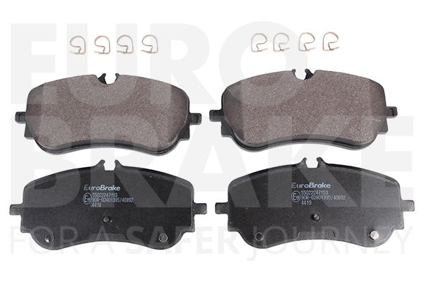 Bremsbelagsatz, Scheibenbremse Hinterachse Eurobrake 55022247153 von Eurobrake