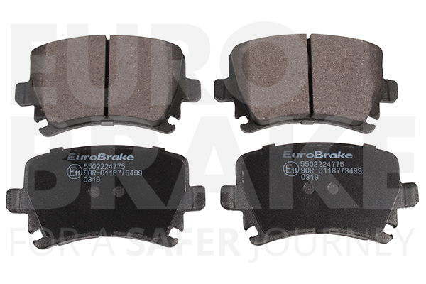 Bremsbelagsatz, Scheibenbremse Hinterachse Eurobrake 5502224775 von Eurobrake