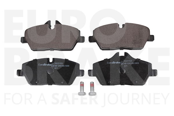 Bremsbelagsatz, Scheibenbremse Vorderachse Eurobrake 5502221529 von Eurobrake