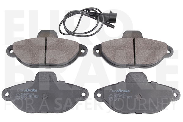 Bremsbelagsatz, Scheibenbremse Vorderachse Eurobrake 5502222334 von Eurobrake