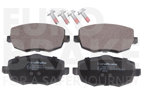 Bremsbelagsatz, Scheibenbremse Vorderachse Eurobrake 5502222373 von Eurobrake