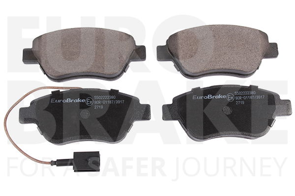 Bremsbelagsatz, Scheibenbremse Vorderachse Eurobrake 5502222380 von Eurobrake