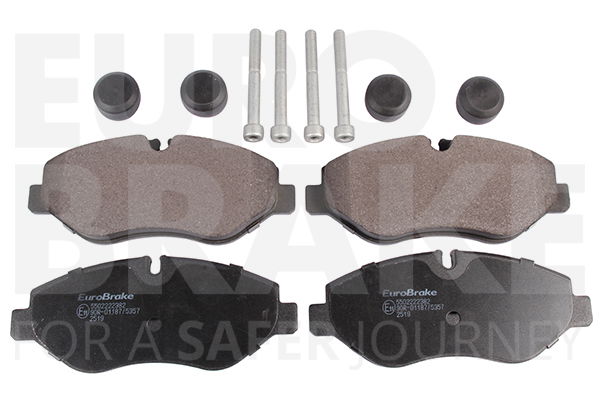 Bremsbelagsatz, Scheibenbremse Vorderachse Eurobrake 5502222382 von Eurobrake