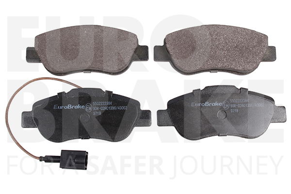 Bremsbelagsatz, Scheibenbremse Vorderachse Eurobrake 5502222384 von Eurobrake