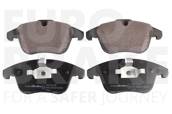 Bremsbelagsatz, Scheibenbremse Vorderachse Eurobrake 5502222568 von Eurobrake