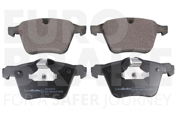 Bremsbelagsatz, Scheibenbremse Vorderachse Eurobrake 5502222570 von Eurobrake