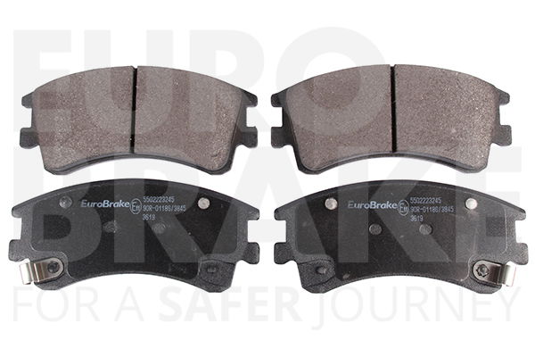 Bremsbelagsatz, Scheibenbremse Vorderachse Eurobrake 5502223245 von Eurobrake