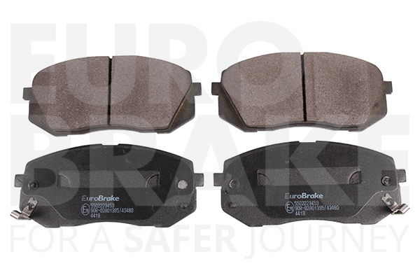 Bremsbelagsatz, Scheibenbremse Vorderachse Eurobrake 5502223453 von Eurobrake