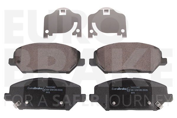 Bremsbelagsatz, Scheibenbremse Vorderachse Eurobrake 5502223462 von Eurobrake