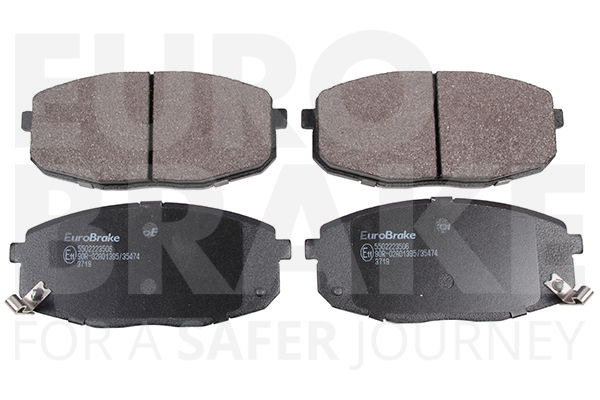 Bremsbelagsatz, Scheibenbremse Vorderachse Eurobrake 5502223506 von Eurobrake