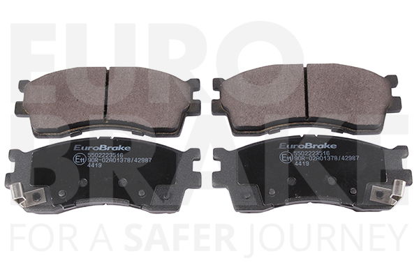 Bremsbelagsatz, Scheibenbremse Vorderachse Eurobrake 5502223516 von Eurobrake