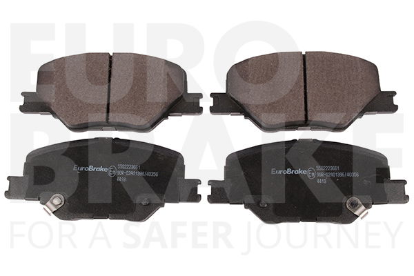 Bremsbelagsatz, Scheibenbremse Vorderachse Eurobrake 5502223661 von Eurobrake