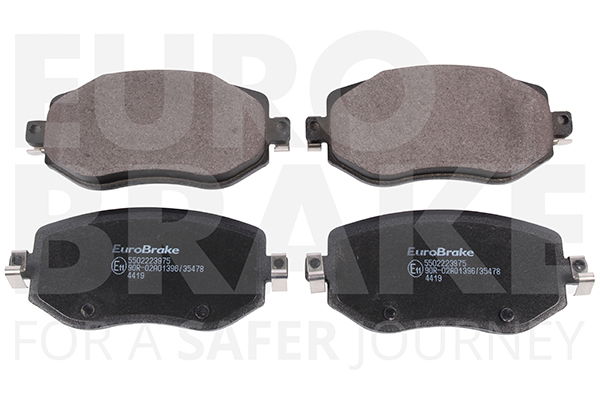 Bremsbelagsatz, Scheibenbremse Vorderachse Eurobrake 5502223975 von Eurobrake